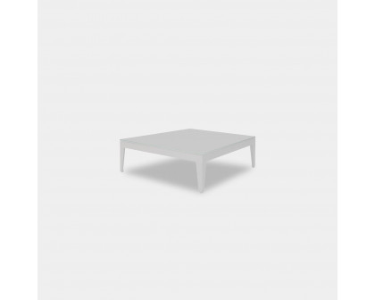 Harbour Balmoral Side Table - Aluminum White, Marble White