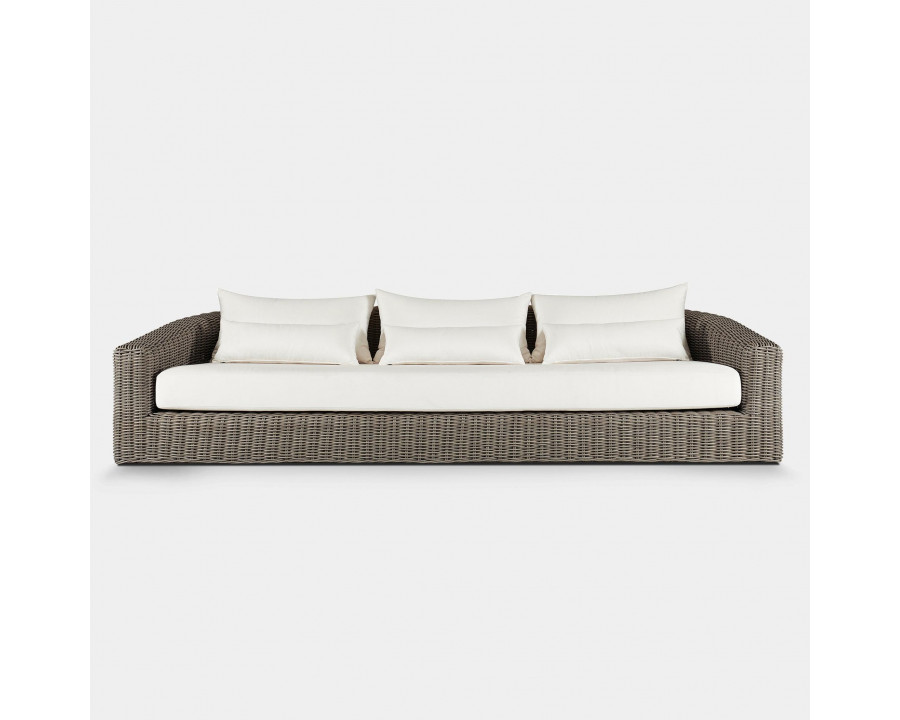 Harbour Barcelona 3 Seat Sofa - Wicker Gray, Lisos Grafito