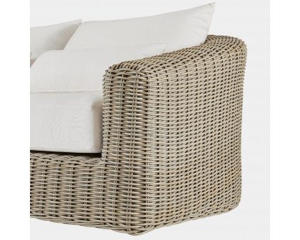 Harbour Barcelona 3 Seat Sofa - Wicker Gray, Lisos Grafito