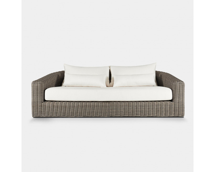 Harbour Barcelona 2 Seat Sofa - Wicker Gray, Lisos Grafito