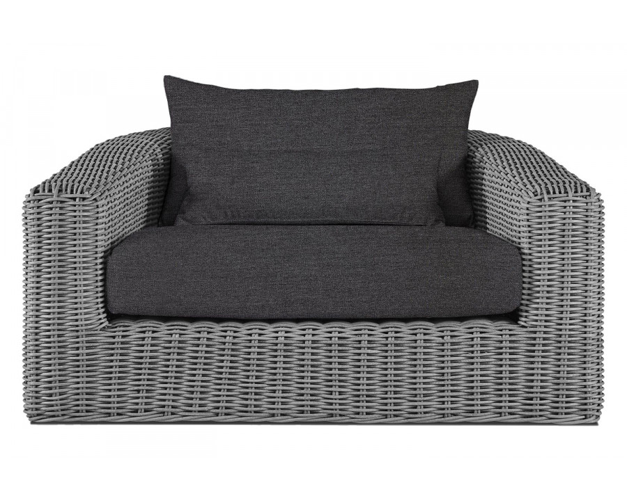 Harbour Barcelona Lounge Chair - Wicker Gray, Lisos Grafito