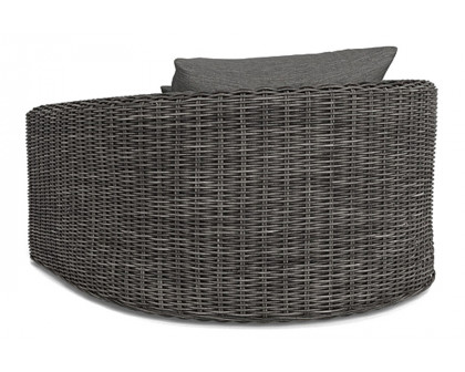 Harbour Barcelona Lounge Chair - Wicker Gray, Lisos Grafito