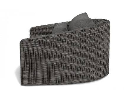 Harbour Barcelona Lounge Chair - Wicker Gray, Lisos Grafito