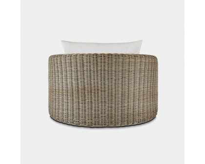 Harbour Barcelona Lounge Chair - Wicker Gray, Siesta Indigo