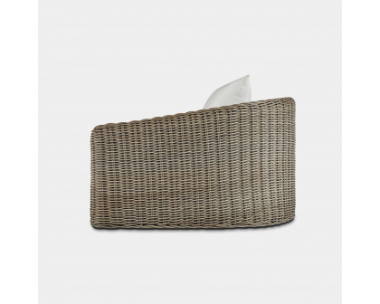 Harbour Barcelona Lounge Chair - Wicker Gray, Siesta Indigo