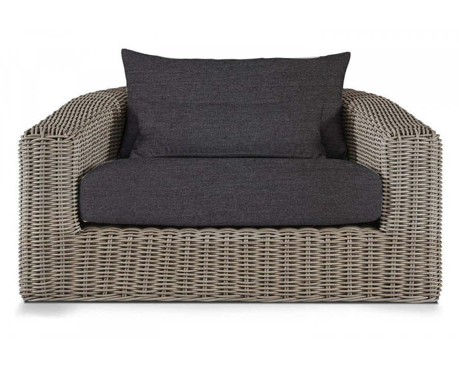 Harbour Barcelona Lounge Chair - Wicker Taupe, Lisos Grafito