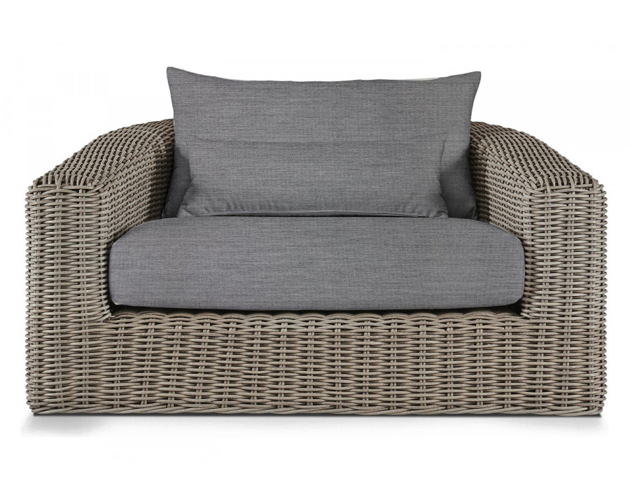 Harbour Barcelona Lounge Chair - Wicker Taupe, Lisos Piedra