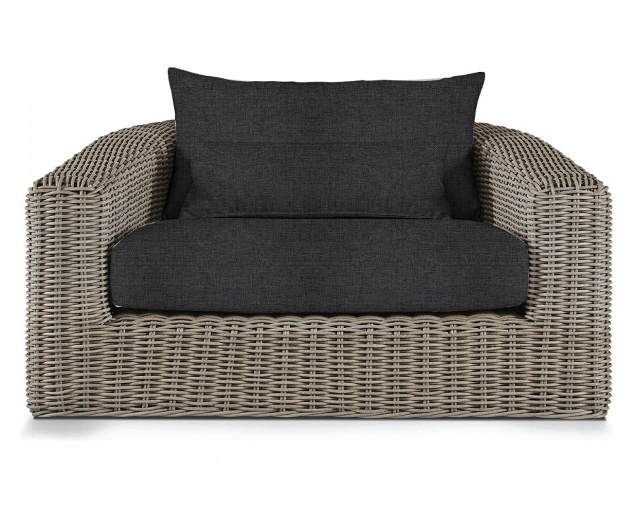 Harbour Barcelona Lounge Chair - Wicker Taupe, Copacabana Midnight