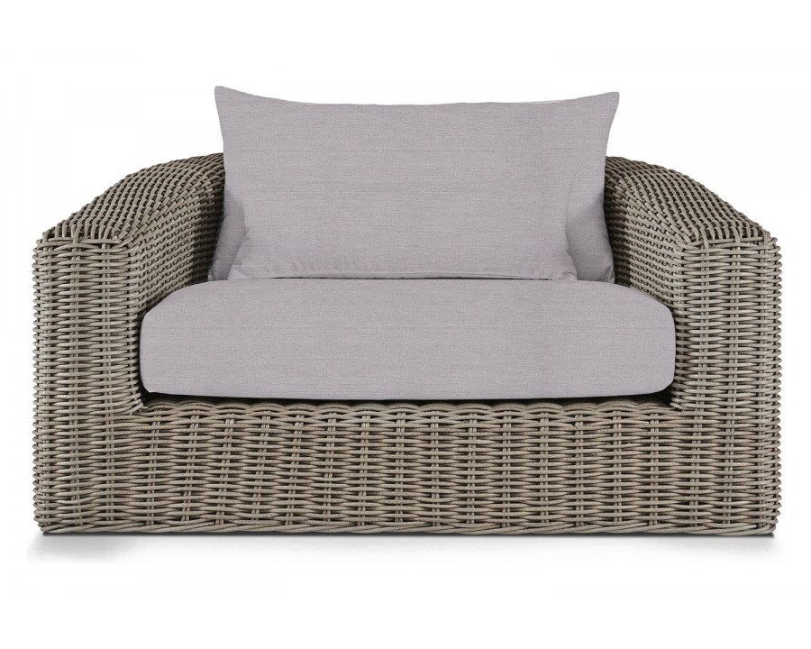 Harbour Barcelona Lounge Chair - Wicker Taupe, Panama Cloud