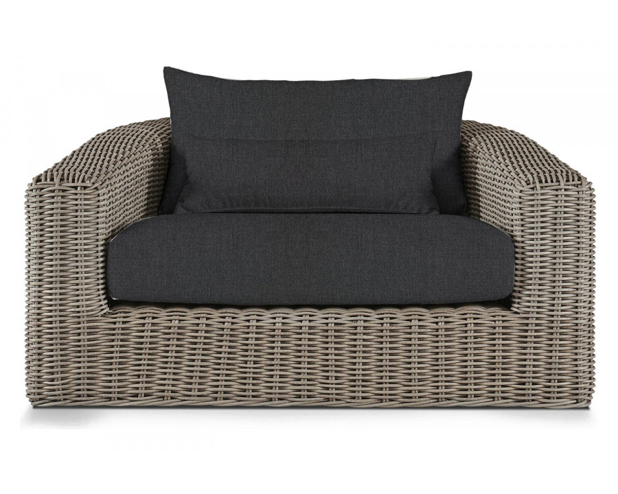 Harbour Barcelona Lounge Chair - Wicker Taupe, Panama Grafito