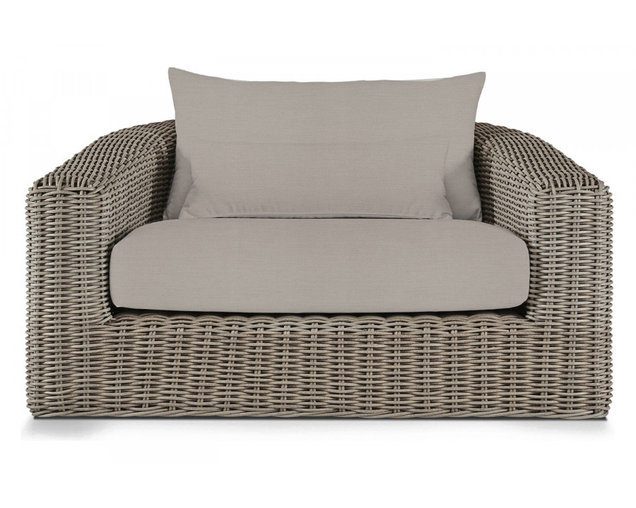 Harbour Barcelona Lounge Chair - Wicker Taupe, Panama Marble