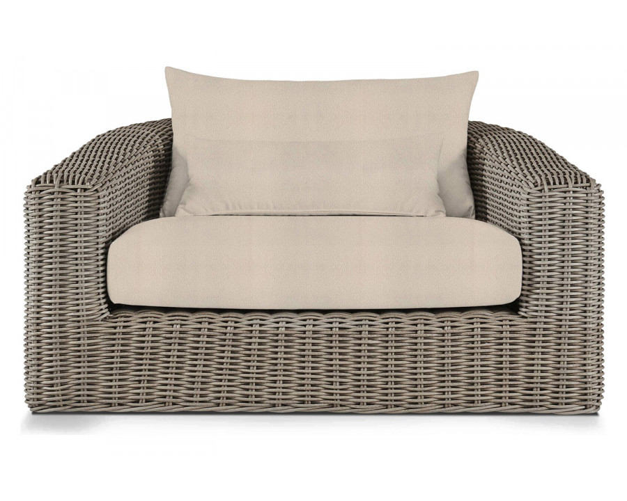 Harbour Barcelona Lounge Chair - Wicker Taupe, Riviera Sand