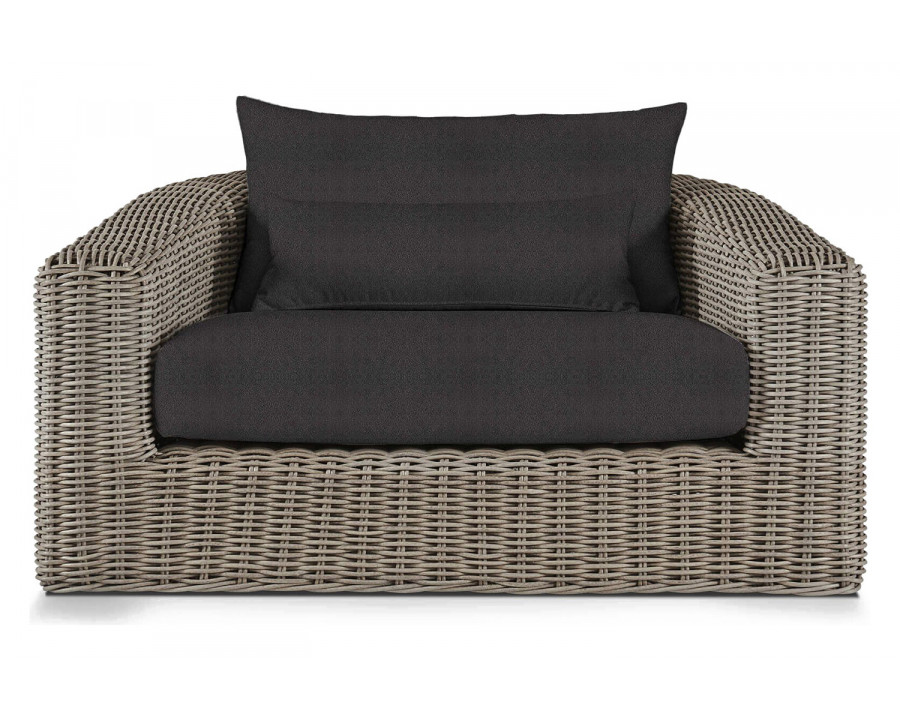 Harbour Barcelona Lounge Chair - Wicker Taupe, Riviera Slate