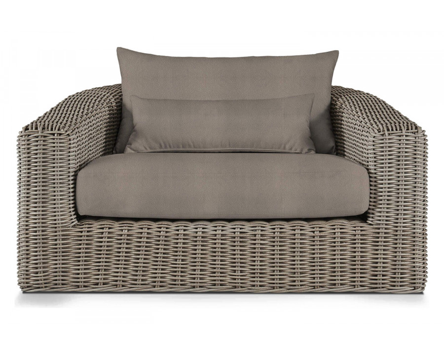 Harbour Barcelona Lounge Chair - Wicker Taupe, Riviera Stone