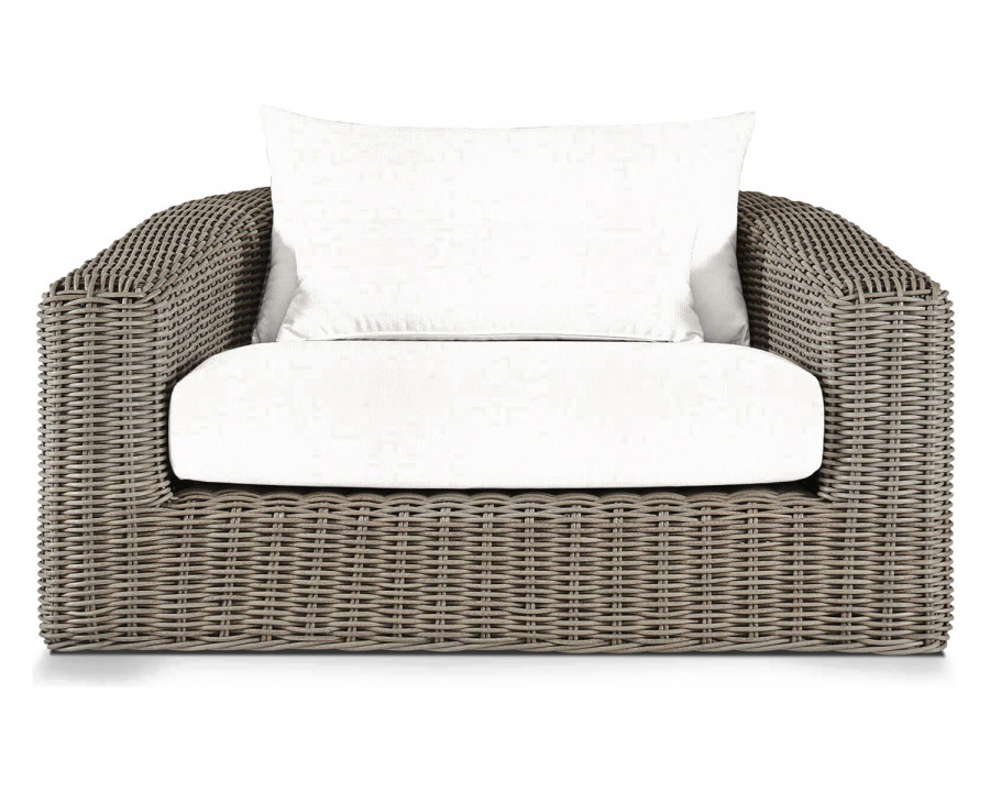 Harbour Barcelona Lounge Chair - Wicker Taupe, Siesta Ivory