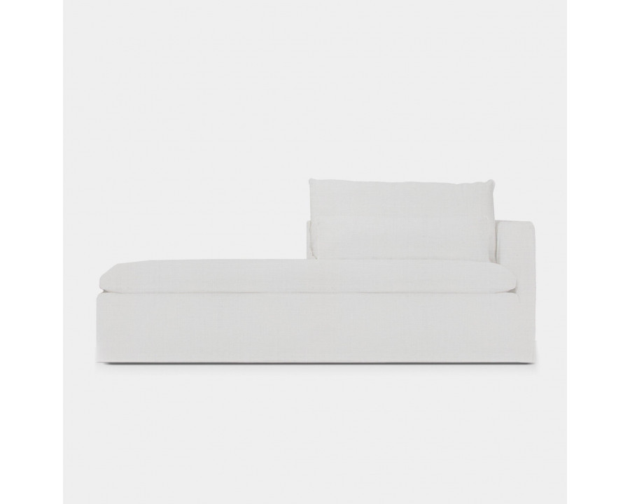 Harbour Bondi Chaise Left - Harbour Belgian Linen Mushroom