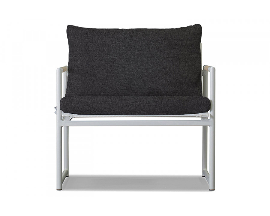 Harbour Breeze Lounge Chair - Aluminum White, Lisos Grafito