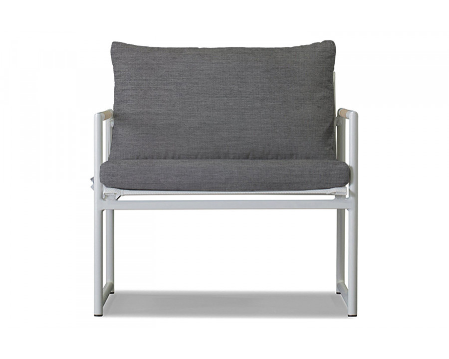 Harbour Breeze Lounge Chair - Aluminum White, Lisos Piedra