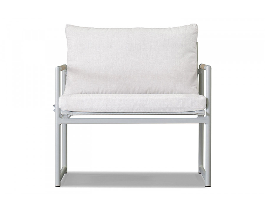 Harbour Breeze Lounge Chair - Aluminum White, Panama Blanco