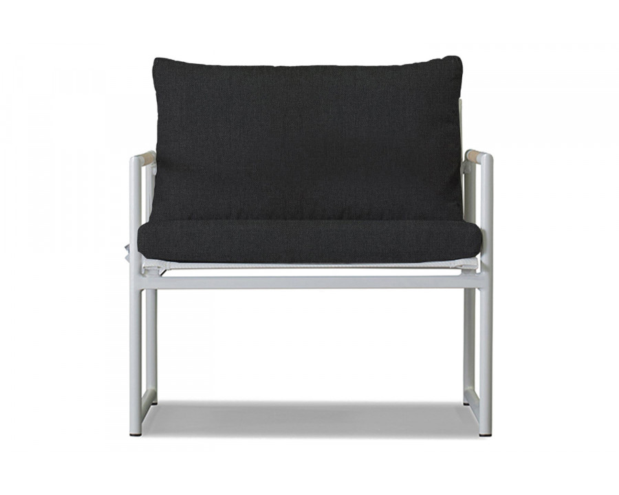 Harbour Breeze Lounge Chair - Aluminum White, Panama Grafito