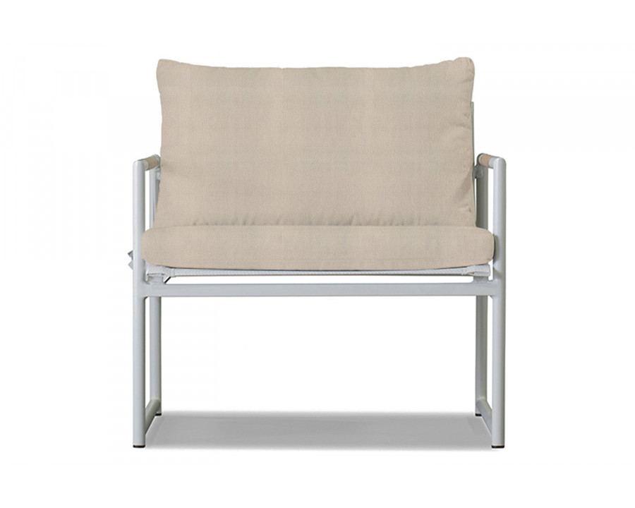 Harbour Breeze Lounge Chair - Aluminum White, Riviera Sand