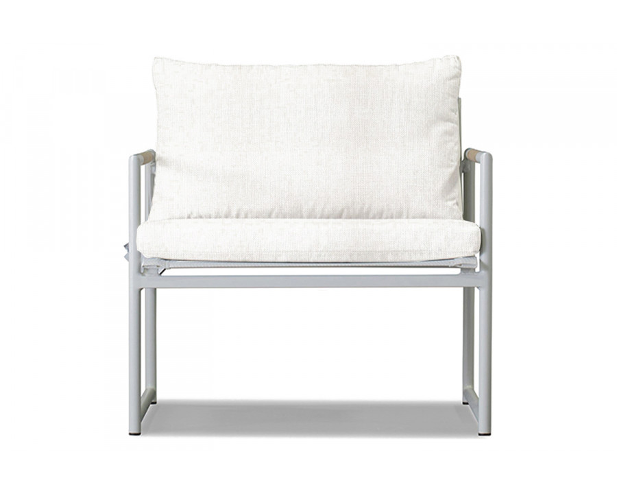 Harbour Breeze Lounge Chair - Aluminum White, Siesta Ivory