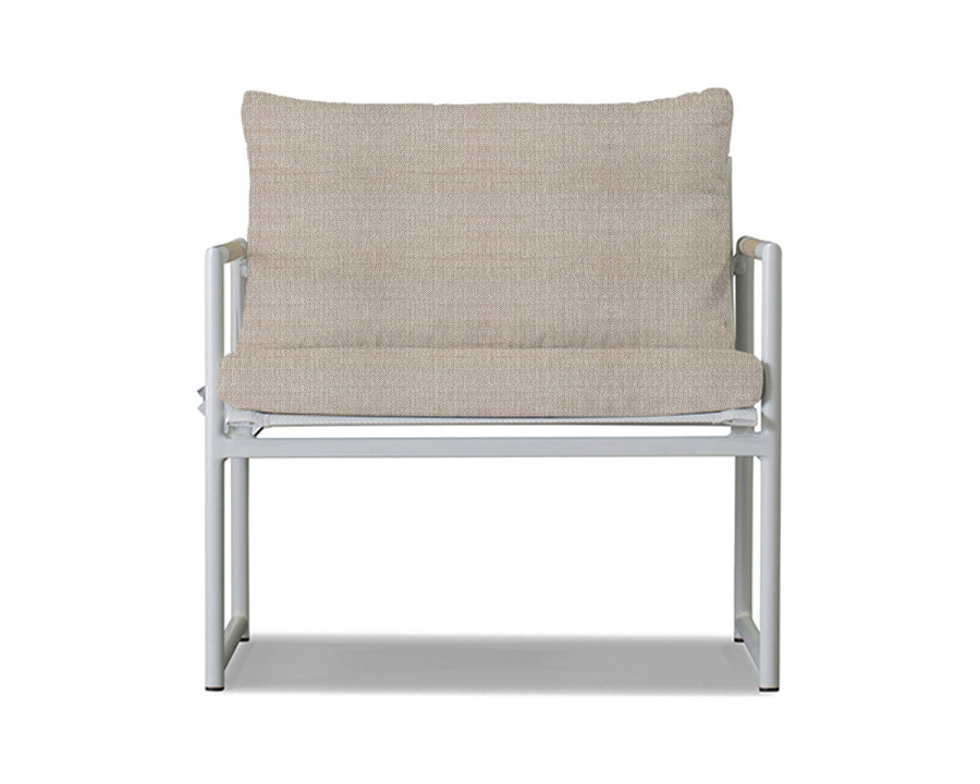 Harbour Breeze Lounge Chair - Aluminum White, Siesta Taupe