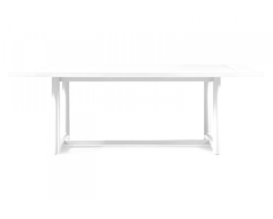 Harbour Breeze Xl Dining Table 79" - Aluminum White