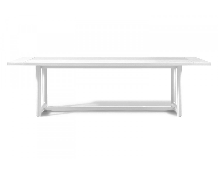 Harbour Breeze Xl Dining Table 102" - Aluminum White