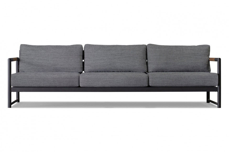 Harbour™ Breeze Xl 3 Seat Sofa - Aluminum Asteroid, Lisos Piedra