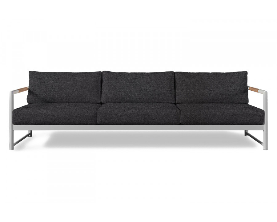 Harbour Breeze Xl 3 Seat Sofa - Aluminum White, Lisos Grafito