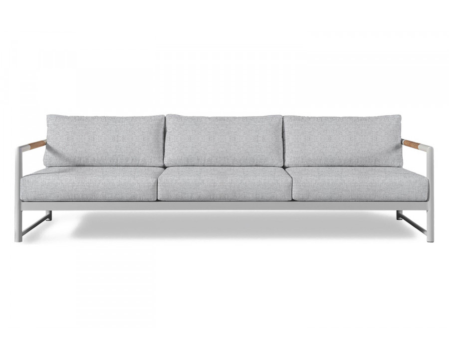 Harbour Breeze Xl 3 Seat Sofa - Aluminum White, Copacabana Sand