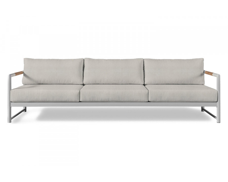 Harbour Breeze Xl 3 Seat Sofa - Aluminum White, Riviera Ivory