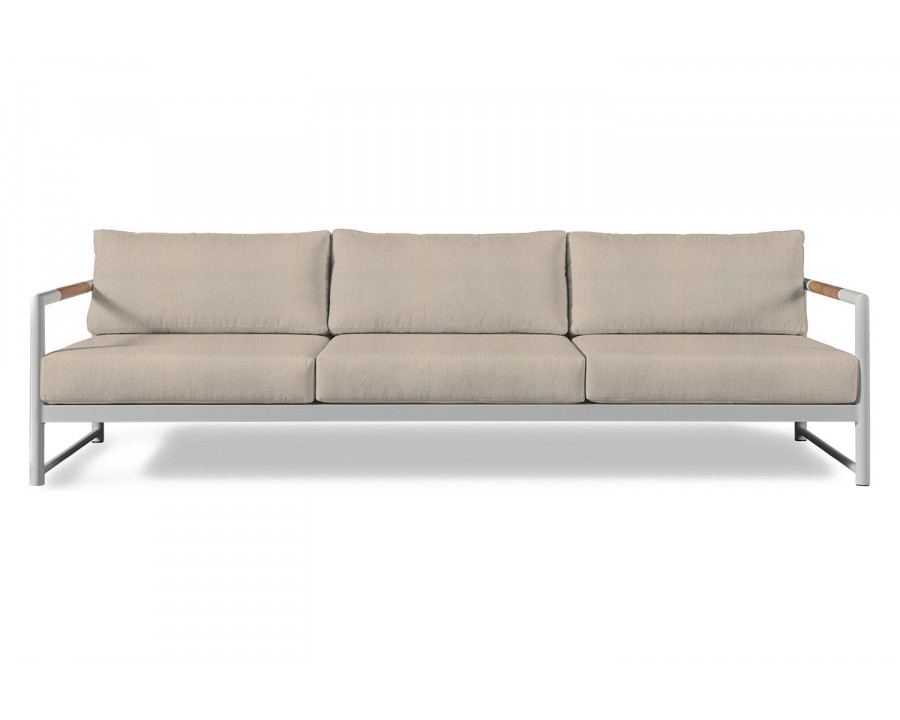 Harbour Breeze Xl 3 Seat Sofa - Aluminum White, Riviera Sand