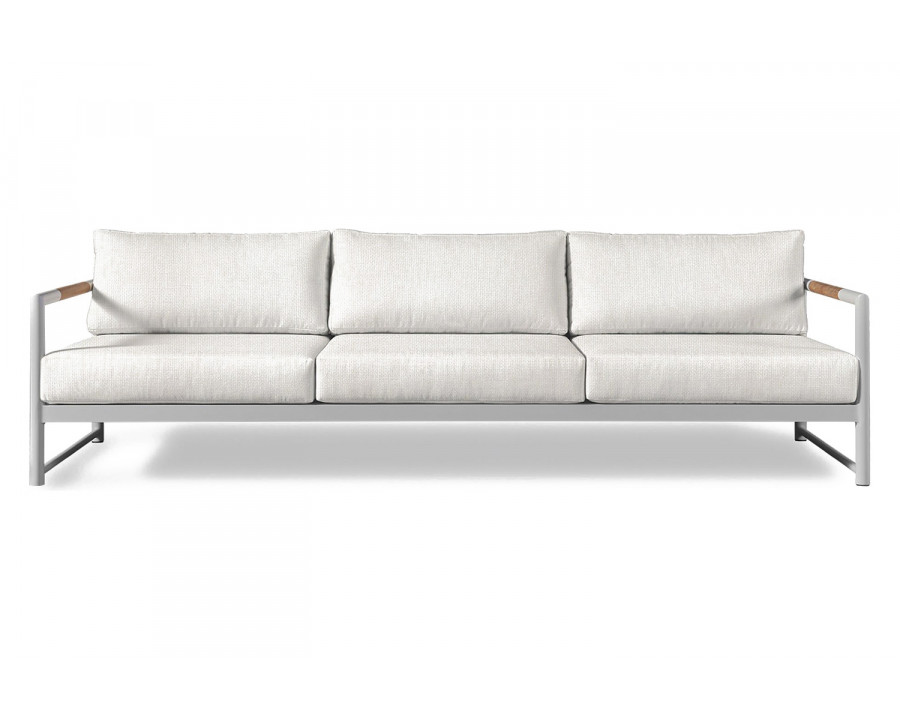 Harbour Breeze Xl 3 Seat Sofa - Aluminum White, Siesta Ivory