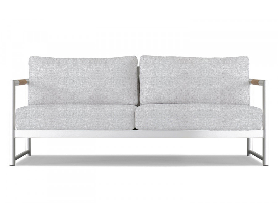 Harbour Breeze Xl 2 Seat Sofa - Aluminum White, Copacabana Sand