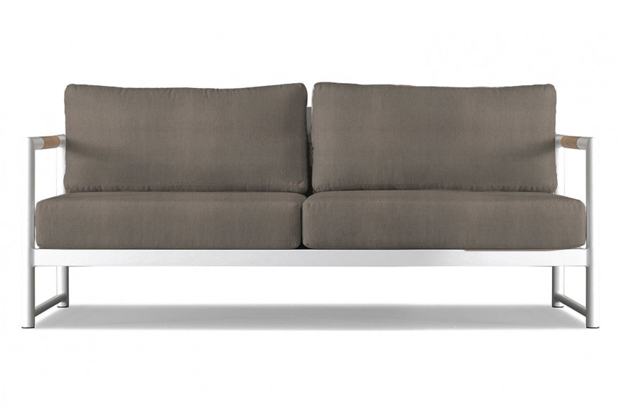 Harbour™ Breeze Xl 2 Seat Sofa - Aluminum White, Riviera Stone