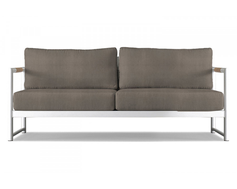 Harbour Breeze Xl 2 Seat Sofa - Aluminum White, Riviera Stone