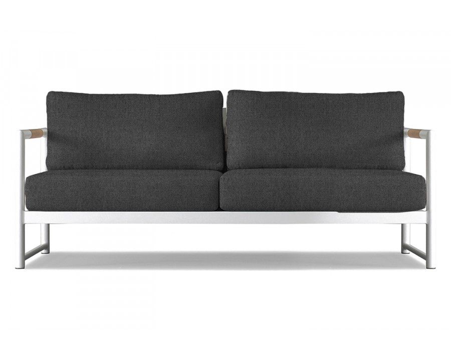 Harbour Breeze Xl 2 Seat Sofa - Aluminum White, Siesta Slate