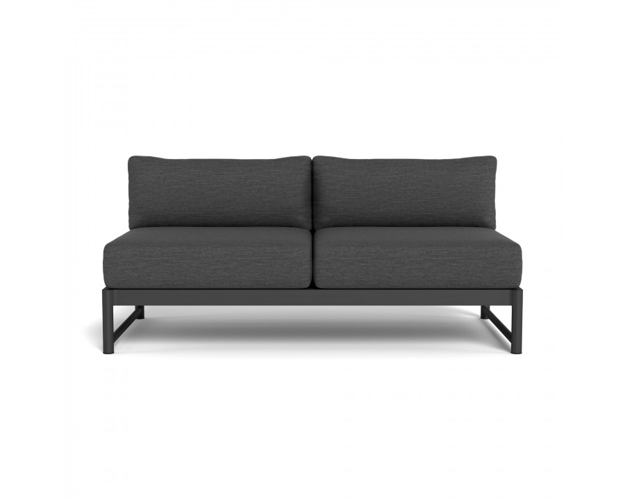 Harbour Breeze Xl 2 Seat Armless Sofa - Aluminum Asteroid, Lisos Grafito