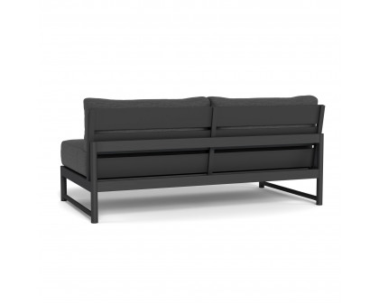 Harbour Breeze Xl 2 Seat Armless Sofa - Aluminum Asteroid, Lisos Grafito