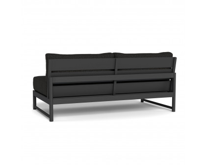 Harbour Breeze Xl 2 Seat Armless Sofa - Aluminum Asteroid, Copacabana Midnight