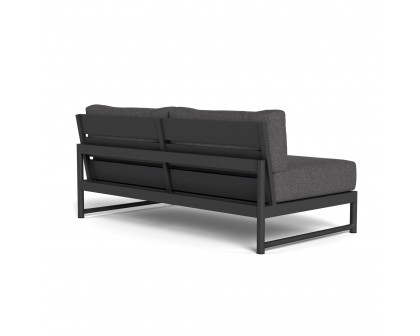 Harbour Breeze Xl 2 Seat Armless Sofa - Aluminum Asteroid, Riviera Slate