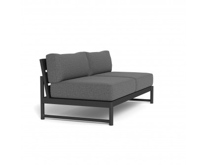 Harbour Breeze Xl 2 Seat Armless Sofa - Aluminum Asteroid, Siesta Slate