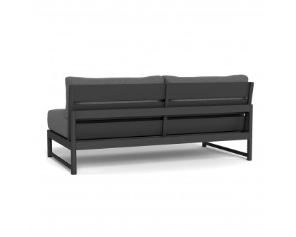 Harbour Breeze Xl 2 Seat Armless Sofa - Aluminum Asteroid, Siesta Slate