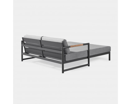 Harbour Breeze Xl Daybed - Aluminum Asteroid, Siesta Indigo