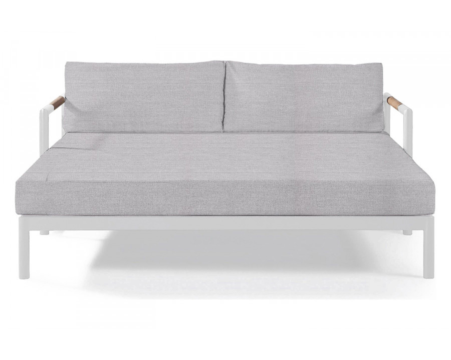 Harbour Breeze Xl Daybed - Aluminum White, Panama Cloud