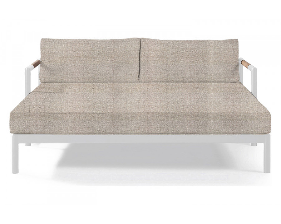 Harbour Breeze Xl Daybed - Aluminum White, Siesta Taupe