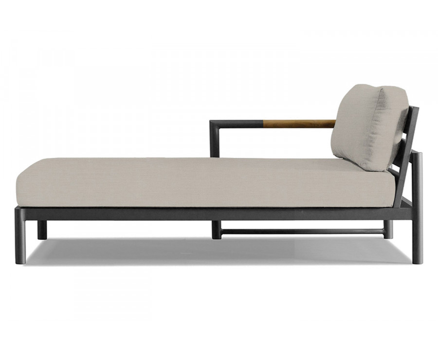 Harbour Breeze Xl Chaise Left - Aluminum Asteroid, Panama Marble