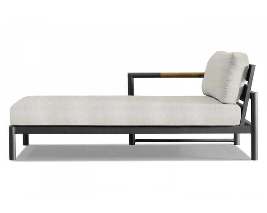 Harbour Breeze Xl Chaise Left - Aluminum Asteroid, Riviera Ivory